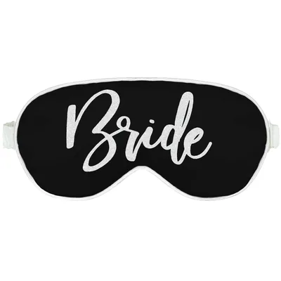 Bridal Bachelorette Favor Sleep Mask - Black Bride Party Accessory