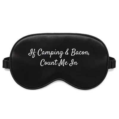 Camping Bacon Lover Sleep Mask for Outdoor Foodies