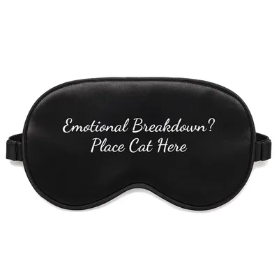 Emotional Support Cat Sleep Mask for Feline Lovers