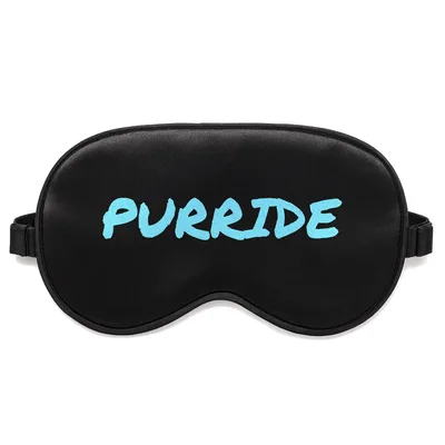 Pride Cat Sleep Mask: Purride Text Design for Cat Lovers