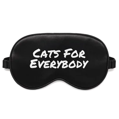 Cats for Everybody Sleep Mask: Festive Cat Lover Design