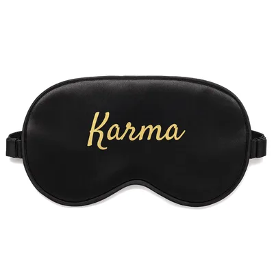 Karma Believer Sleep Mask: A Minimalist Design for Cat Lovers