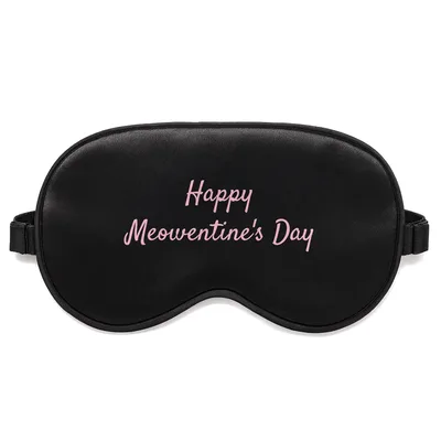 Cat Valentine Sleep Mask: Happy Meowentine's Day Print