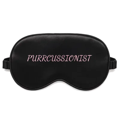 Cat Percussionist Sleep Mask for Feline Music Lovers