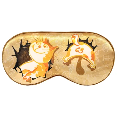 Funny Cat Peeking Sleep Mask for Feline Enthusiasts