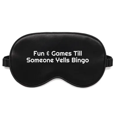 Fun and Games Sleep Mask for Bingo Enthusiasts