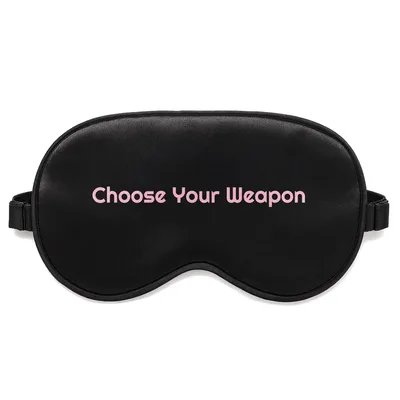 Strategy Game Sleep Mask: Choose Your Weapon Design for Chess Players