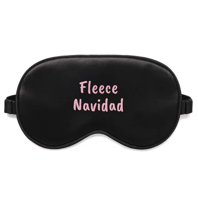 Feliz Navidad Sleep Mask: Fleece Navidad Design for Holiday Naps