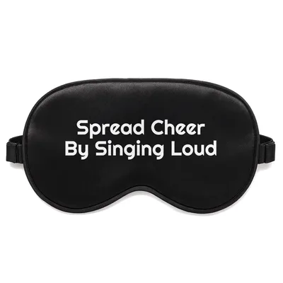 Christmas Singer Sleep Mask: Spread Cheer By Singing Loud Design