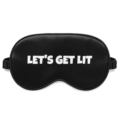 Let's Get Lit Sleep Mask for Holiday Fun