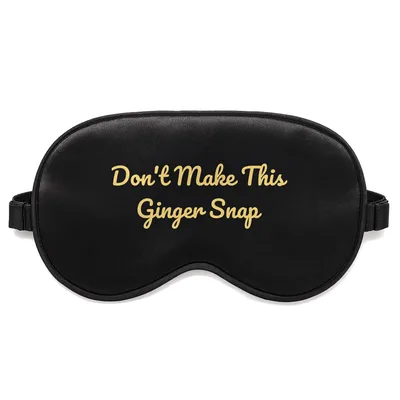 Gingerbread Cookie Christmas Sleep Mask for Redheads
