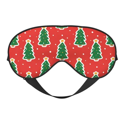 Christmas Trees Holiday Pattern Sleep Mask: Festive Tree Design