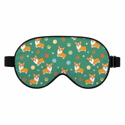 Corgi Lover Sleep Mask for Dog Fans and Night Owls