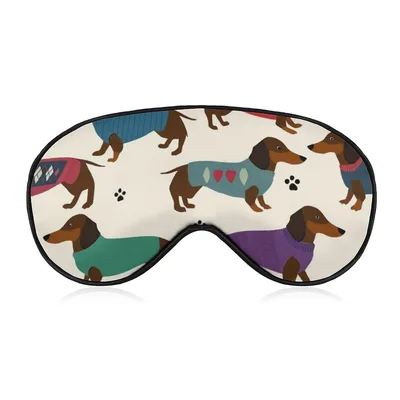 Sweater Dachshund Sleep Mask for Dog Lovers