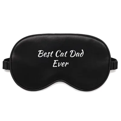 Cat Dad Sleep Mask: Best Cat Dad Ever Text Design