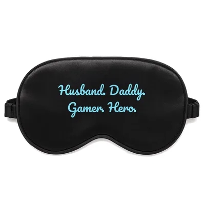 Gamer Dad Sleep Mask: Husband, Daddy, Gamer, Hero Design