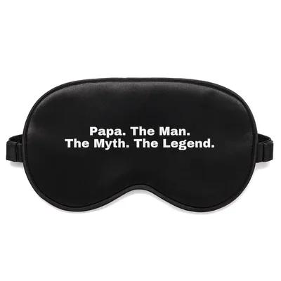 Papa the Legend Sleep Mask - Bold Text Design for Dads