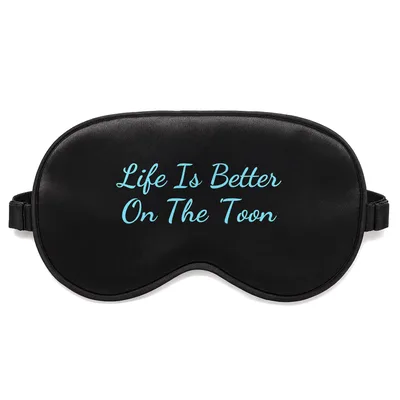 Pontoon Dad Sleep Mask Life Is Better On The Toon Design