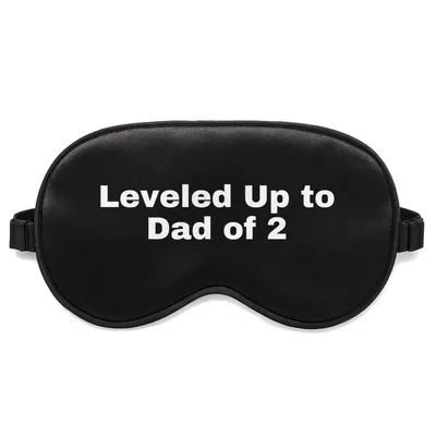 Leveled Up Dad Sleep Mask: Gamer Dad of Two Design