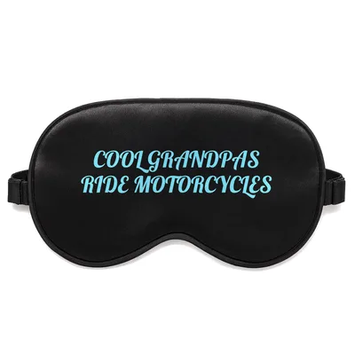 Cool Grandpas Ride MotorCycles Sleep Mask - Biker Grandpa Design