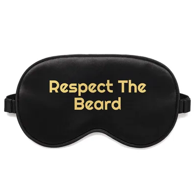 Respect the Beard Sleep Mask for Lizard Enthusiasts and Dads