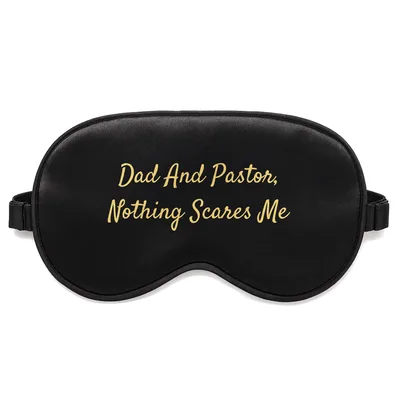 Pastor Dad Sleep Mask: Bold Script Design for Faith and Family
