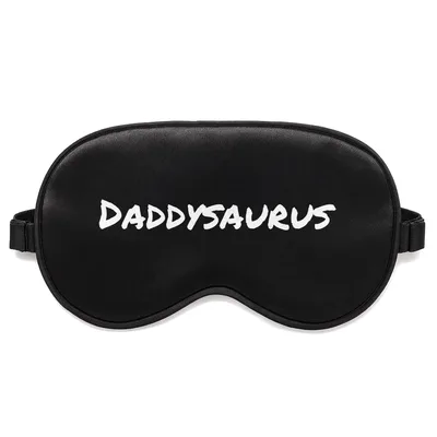 Dad Dinosaur Sleep Mask: DaddySaurus Text Design for Fathers
