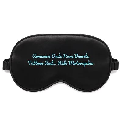 Motorcycle Dad Sleep Mask: Awesome Dads Have Beards Tattoos