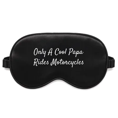 Papa Rides Motorcycles Sleep Mask for Biker Dads