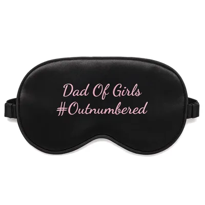 Dad Of Girls Outnumbered Vintage Sleep Mask for Father's Day