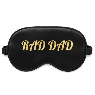 Rad Dad Sleep Mask: Retro Typography for Cool Fathers