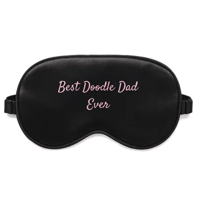 Doodle Dad Sleep Mask: Best Doodle Dad Ever Pink Script Design