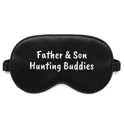 Hunting Dad and Son Sleep Mask: Father & Son Hunting Buddies Design