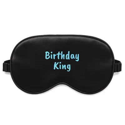 Birthday Dad Sleep Mask featuring Birthday King text