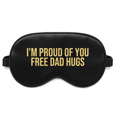 Proud Dad Hugs Sleep Mask: Gay Pride Ally Design