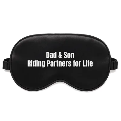 Dad and Son Sleep Mask: Riding Partners for Life Motocross Design