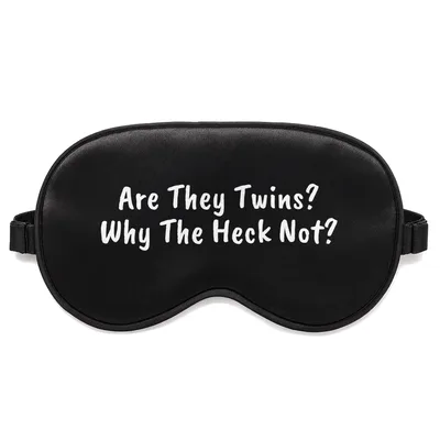 Are They Twins Sleep Mask: Funny Dad Humor Design