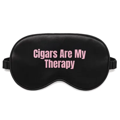 Cigar Therapy Sleep Mask for Cigar Lovers Who Relax with a Pipe