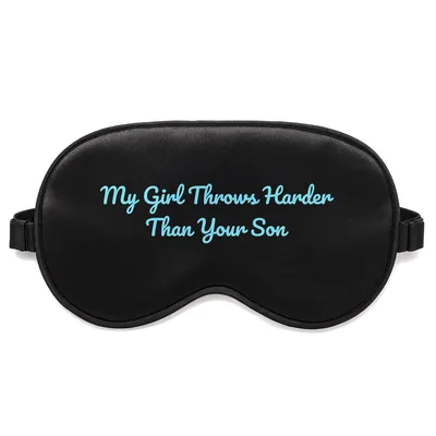 Proud Softball Dad Sleep Mask - My Girl Throws Harder