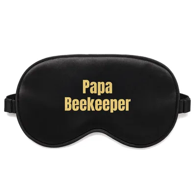Beekeeper Dad Sleep Mask: Papa Beekeeper Retro Print