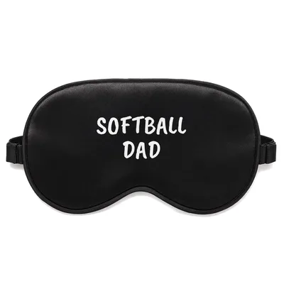 Softball Father Sleep Mask: Softball Dad Design for Fans