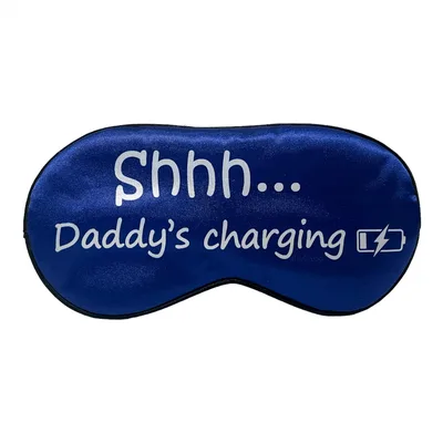 New Dad Sleep Mask: Shhh... Daddy's Charging Design