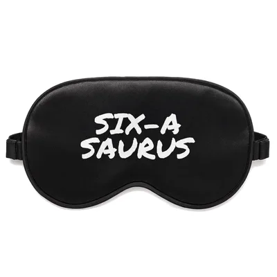 Sixth Birthday Dinosaur Sleep Mask for Adult Dino Fans
