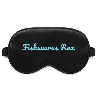 Fishing Dinosaur Sleep Mask: Fishsaurus Rex Design for Anglers