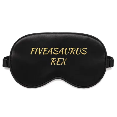 5th Birthday Dinosaur Sleep Mask: Fiveasaurus Rex Design for Adults