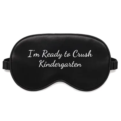 Kindergarten Ready Sleep Mask for Grown-Up Dinosaur Fans