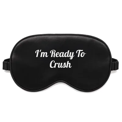 Ready to Crush Sleep Mask: Dinosaur Monster Truck Design