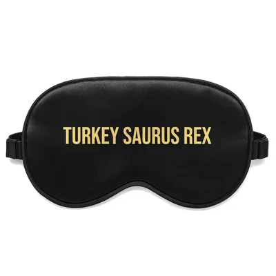 Thanksgiving Dinosaur Sleep Mask: Turkey Saurus Rex Design