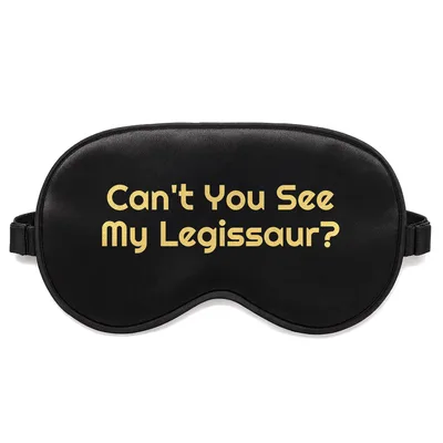 Broken Leg Dinosaur Sleep Mask: Can't You See My Legissaur Design