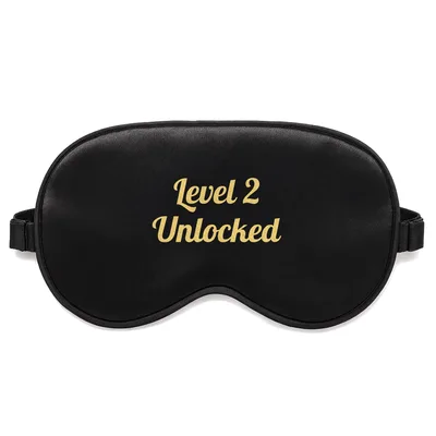 Level 2 Unlocked Sleep Mask - Two Year Old Milestone Design
